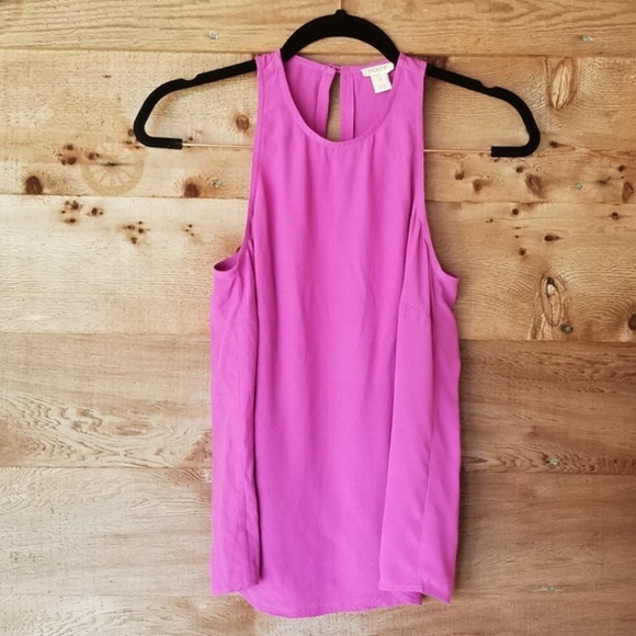 J. Crew Tops - J. Crew magenta racer shell top size 00